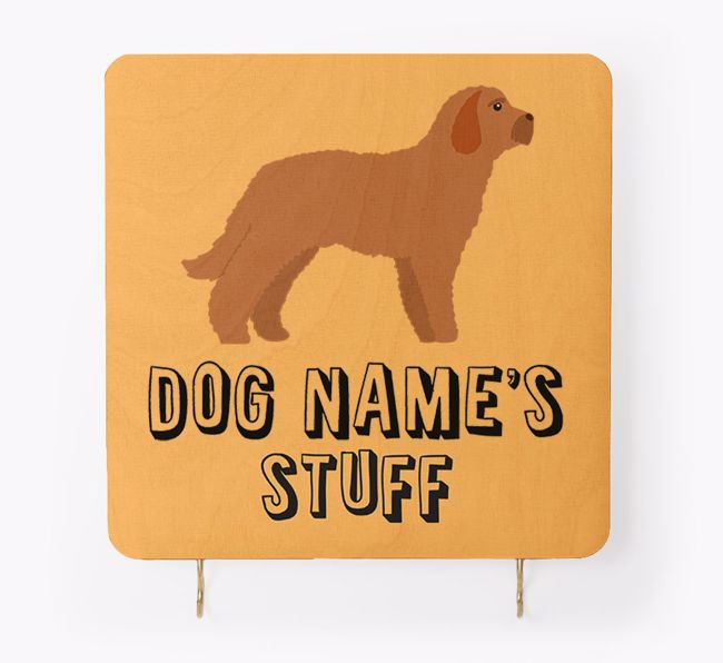 'Dog's Stuff' - Personalised {breedFullName} Lead & Collar Hanger